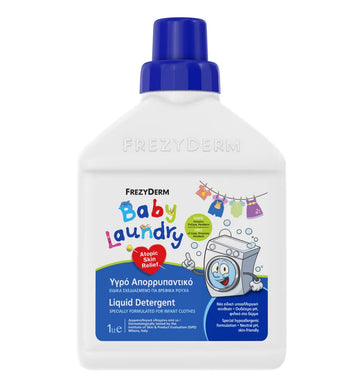Frezyderm Baby Laundry Υγρό Απορρυπαντικό για Βρεφικά Ρούχα 1lt – Υποαλλεργικό & Απαλό για Ευαίσθητες Επιδερμίδες